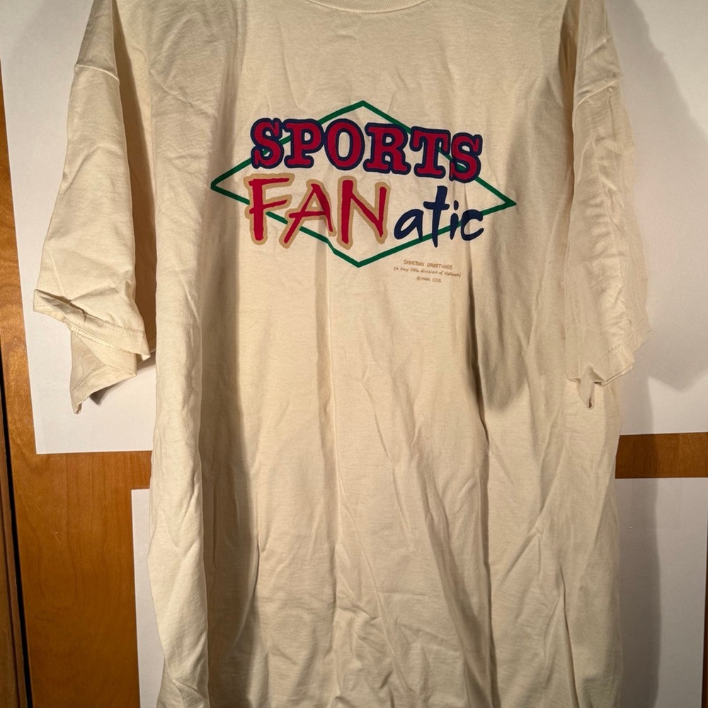 Vintage‎ Jerzees Sports Fanatic Shoebox Greetings Shirt XXL USA